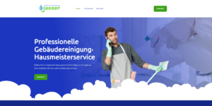 cleaning service website hero section