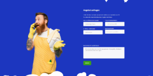 contact form section with call to action