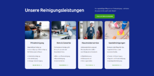 service cards layout for cleaning business